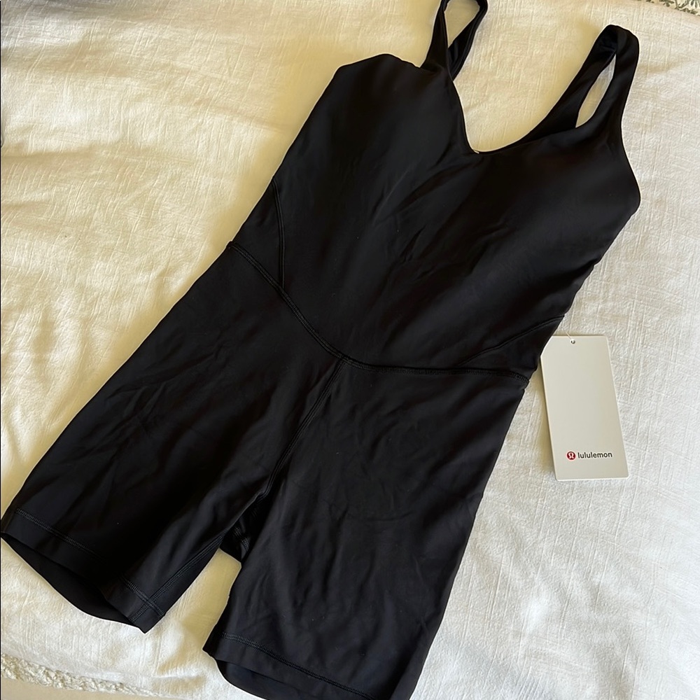 Lululemon Black Align Bodysuit 6”